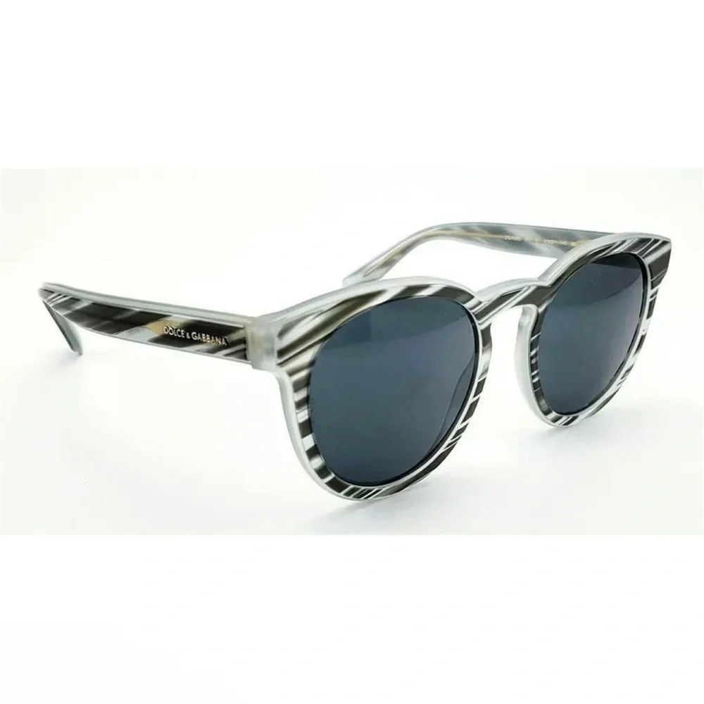 Dolce & Gabbana Striped Wayfarer Sunglasses